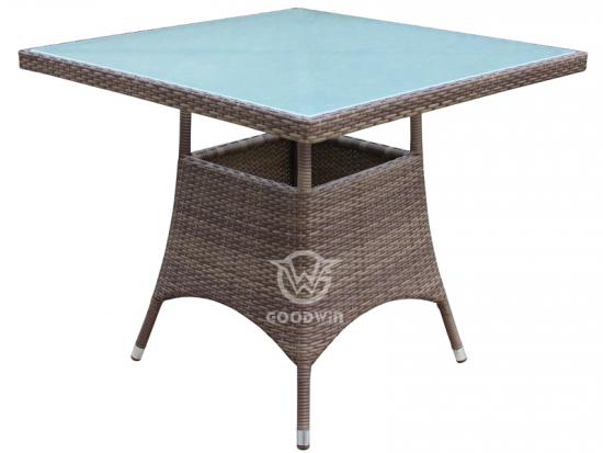 Square Wicker Dining Table