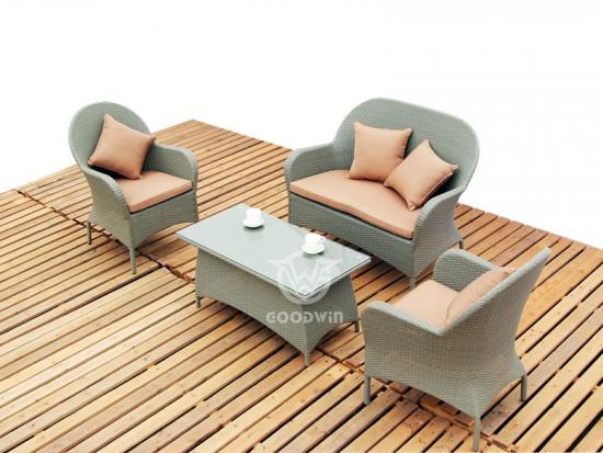 Synthetic Rattan Sofa Set For Garden