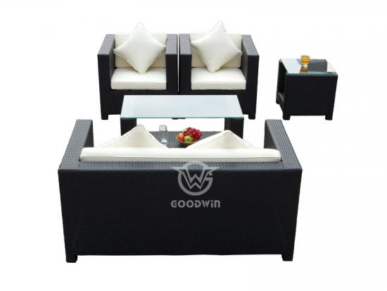 Patio Rattan Modular Sofa Set