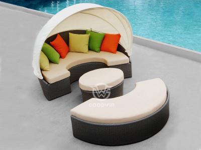 2 In 1 Outdoor Rattan Daybed