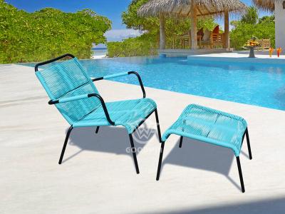 Lounge Chair With Ottoman Outdoor