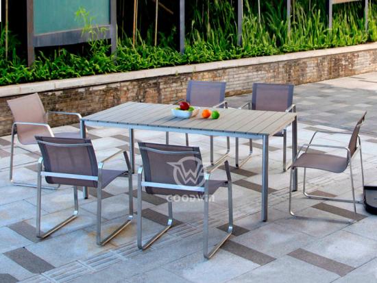 High Quality Stainless Steel Dining Furniture