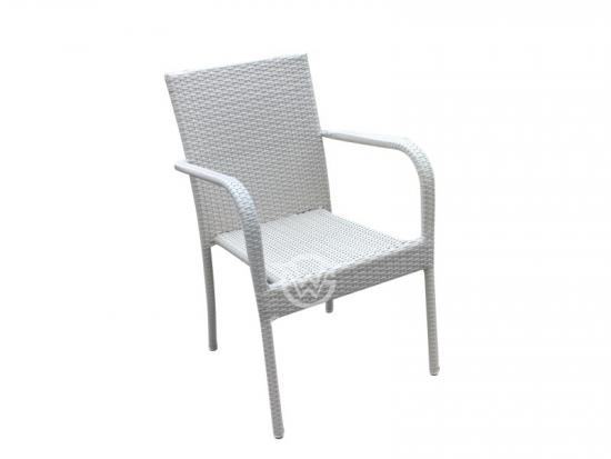 Aluminum Frame Rattan Arm Chair