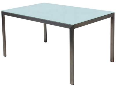 6 Seat Patio Stainless Steel Dining Table