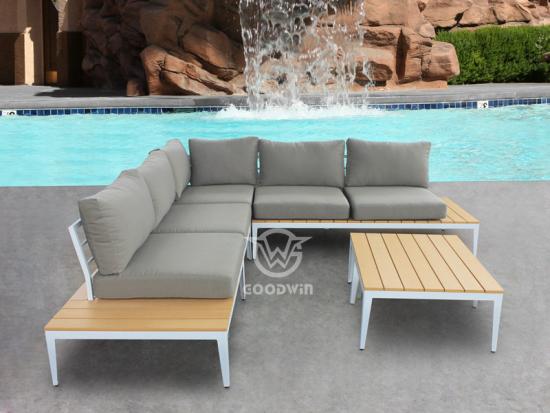 L Shaped Outdoor Sectional Sofa Set