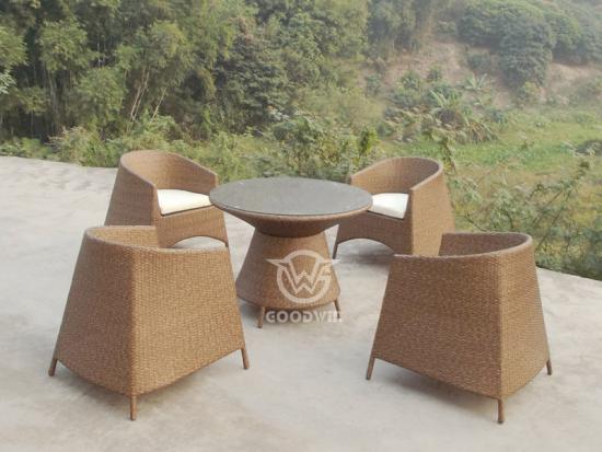 Patio Furniture Synthetic Rattan Dining Set
