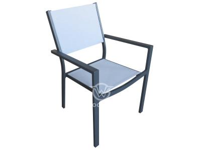 Garden Furniture Metal Frame Textilene Fabric Chair