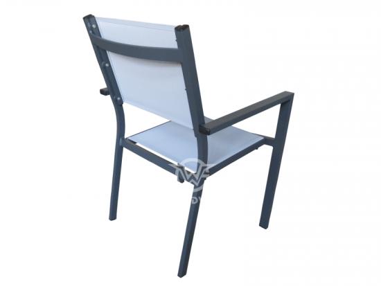 Garden Furniture Metal Frame Textilene Fabric Chair