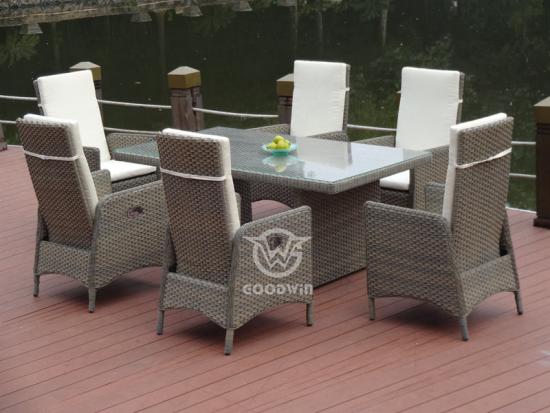 Patio Hand Woven Rattan Dining Chair Set