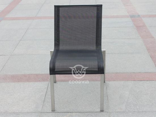 Water-resistant Textilene Fabric Dining Side Chair