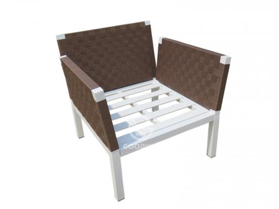 Outdoor Metal Frame Sofa Set With Cushions