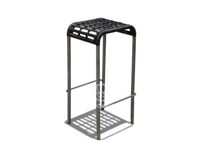 Metal Frame Wicker Rattan Bar Height Chair