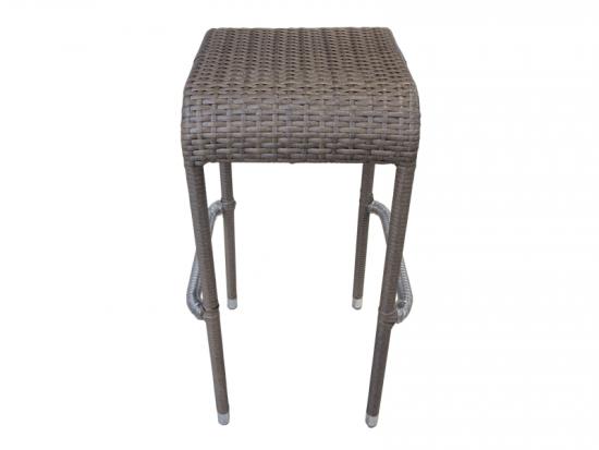 Metal Frame Wicker Rattan Bar Height Chair