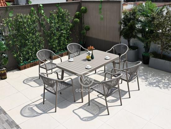 Aluminum Outdoor Furniture Dining Table