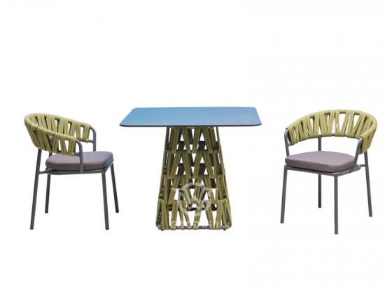 Modern Square Dining Table Set