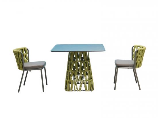 Modern Square Dining Table Set
